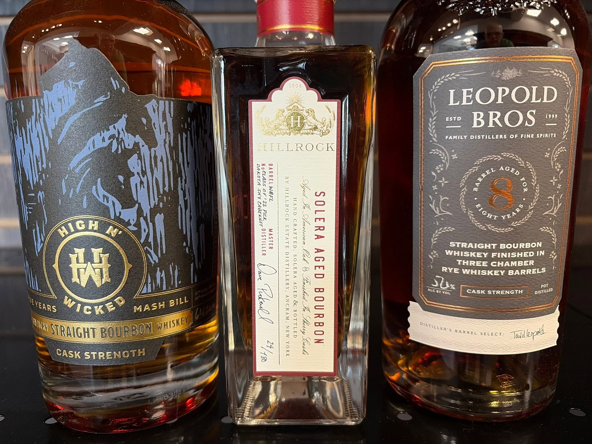 High N Wicked and Leopold Bros bourbon at Barrel & Flask, Naples