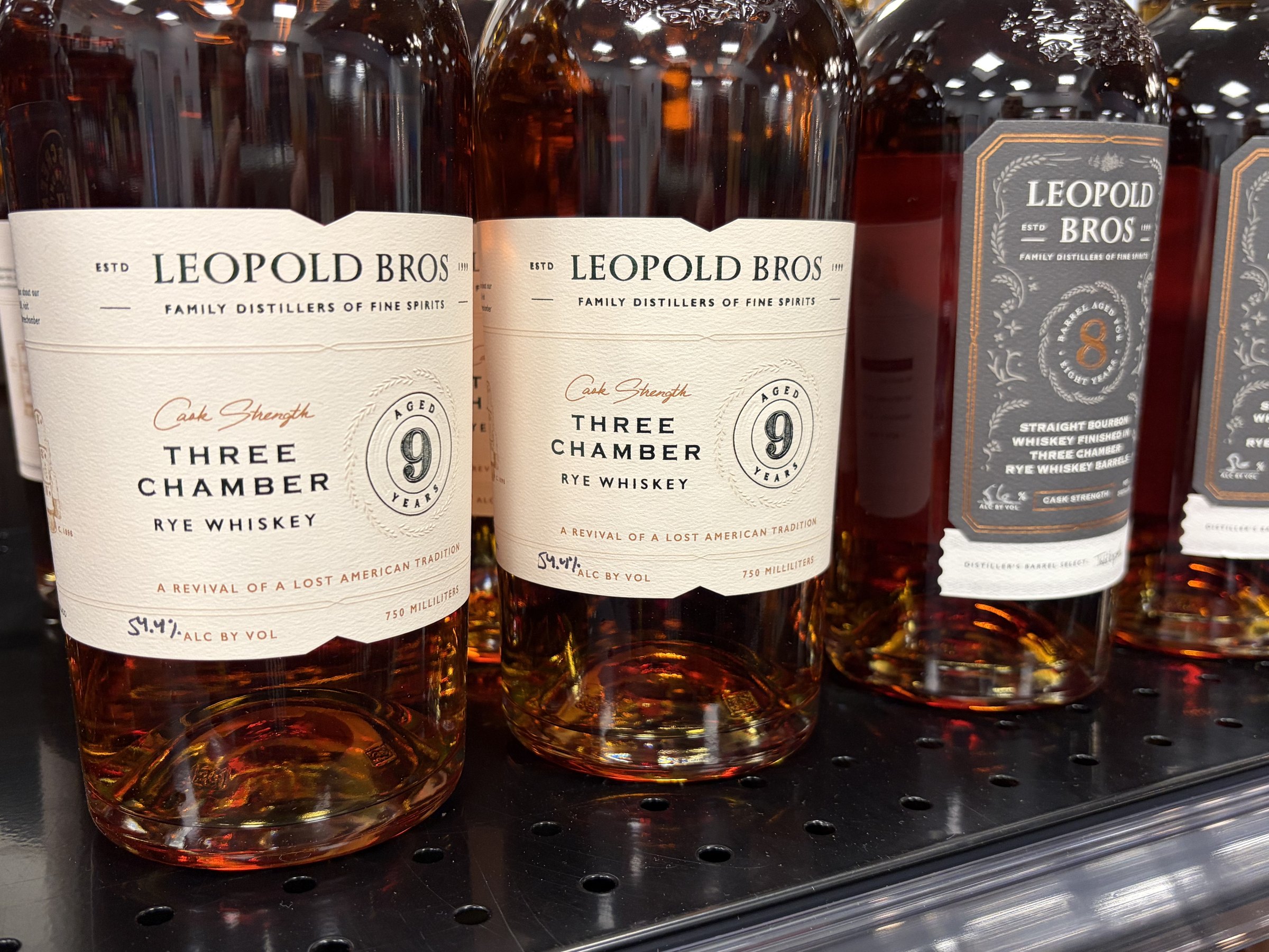 Leopold Bros Three Chamber Rye at Barrel and Flask in Naples, Florida